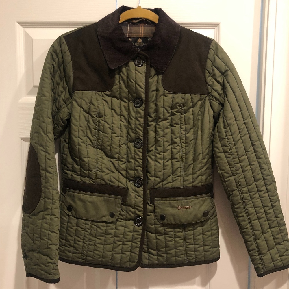 Women's Quilted Barbour Jacket- Army Green